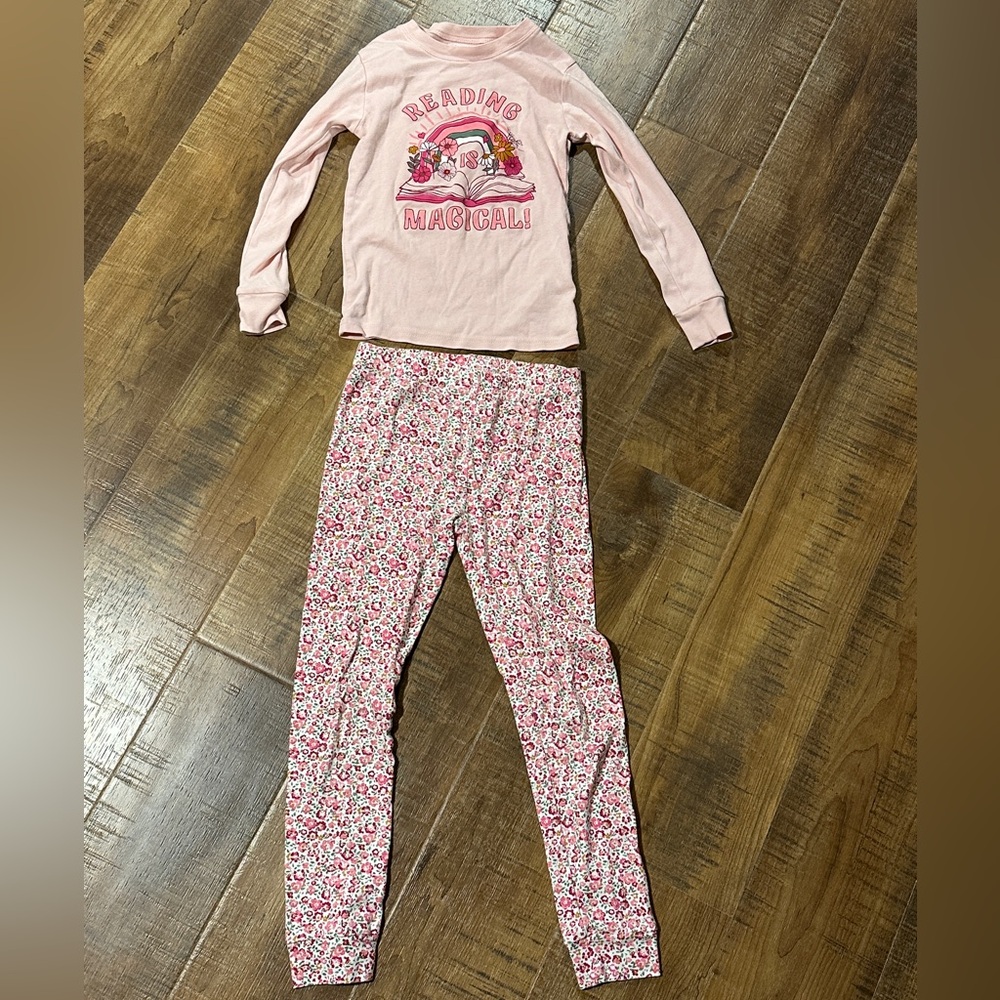 Girls Carters 2pc Pajamas size 7